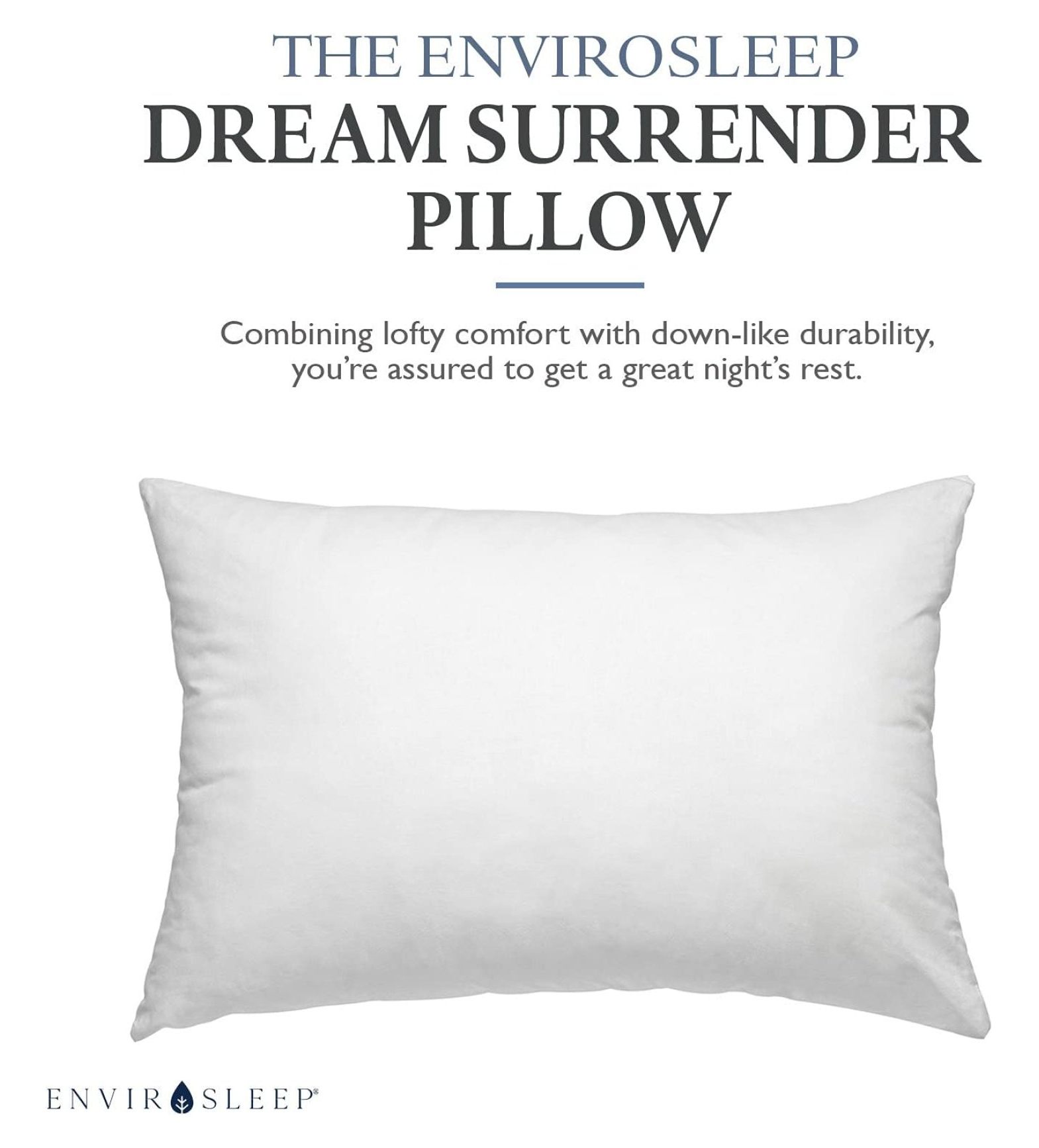 Drevy Dream Surrender Pillows Standard Medium Support 2 Pack Walmart