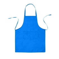 AUHomi 2 Pocket Adjustable Bib Apron for Men and Women, Work Apron - 1 Pack (Dark Blue)