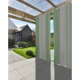 thumbnail image 3 of Outdoor Curtains for Patio Abstract Ombre Sage Green and Grey Gradient Waterproof Privacy Outside Curtains with 2 Tiebacks Grommet Top Pergola Curtains for Porch Cabana Gazebo 1 Panel, 54x95 inch, 3 of 7