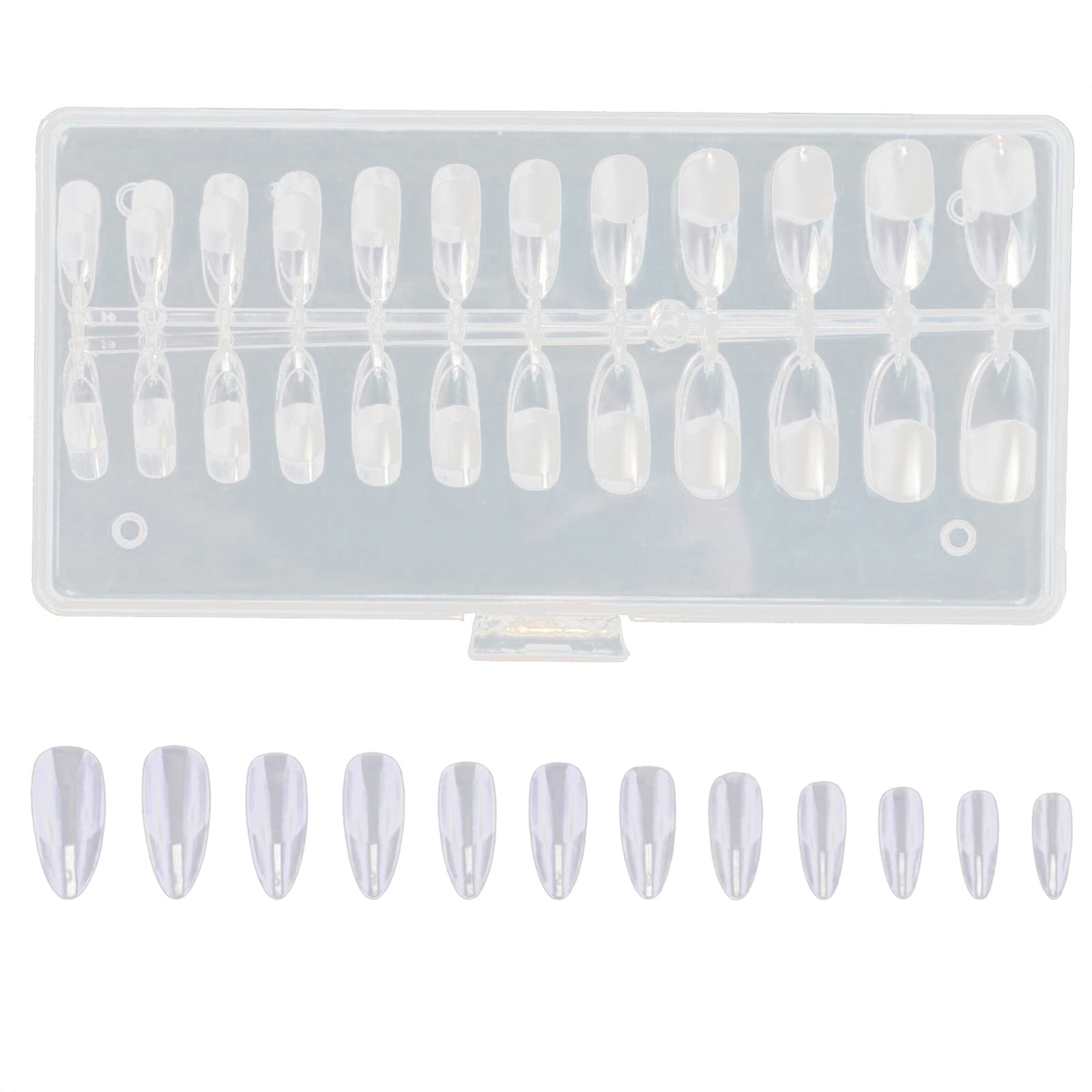 Clear Acrylic Nails on 500pcs Clear False Nails Tips Lady Acrylic Finger Nail Tips Clear on Nails Medium Length Long Nail Tips Acrylic on Nails for Girls Age 5 Acrylic Tips Long
