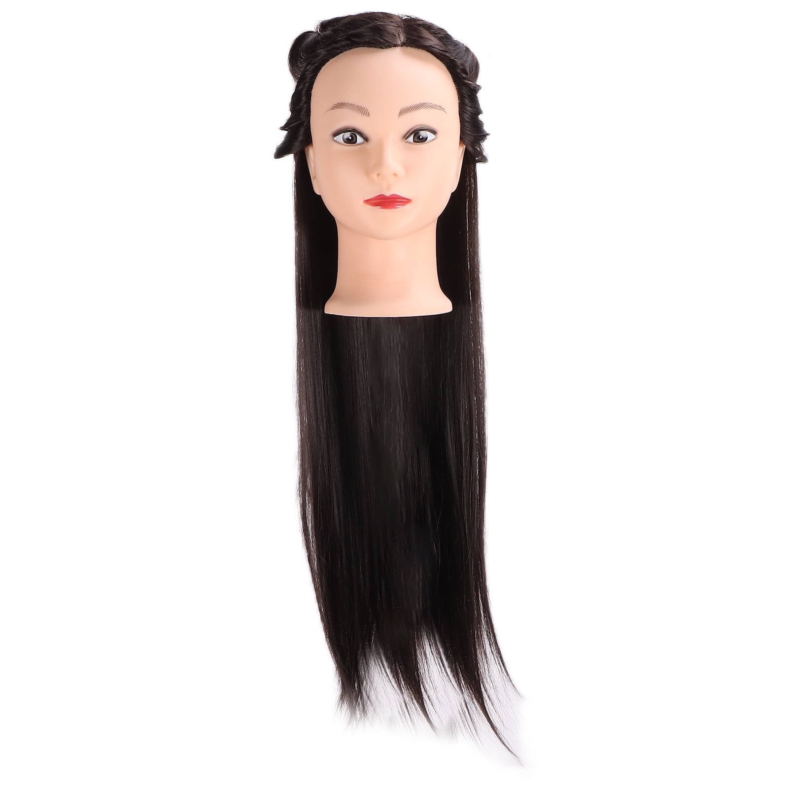 Mannequin Head, Hairdresser Training Head High Temperature Wire Hair Practice Head  For Straightening Hair For  Hair