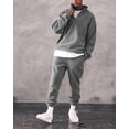 thumbnail image 2 of Kmbangi Solid Color Stand Collar Long Sleeve Tops+ Long Ankle Banded Pants, 2 of 10