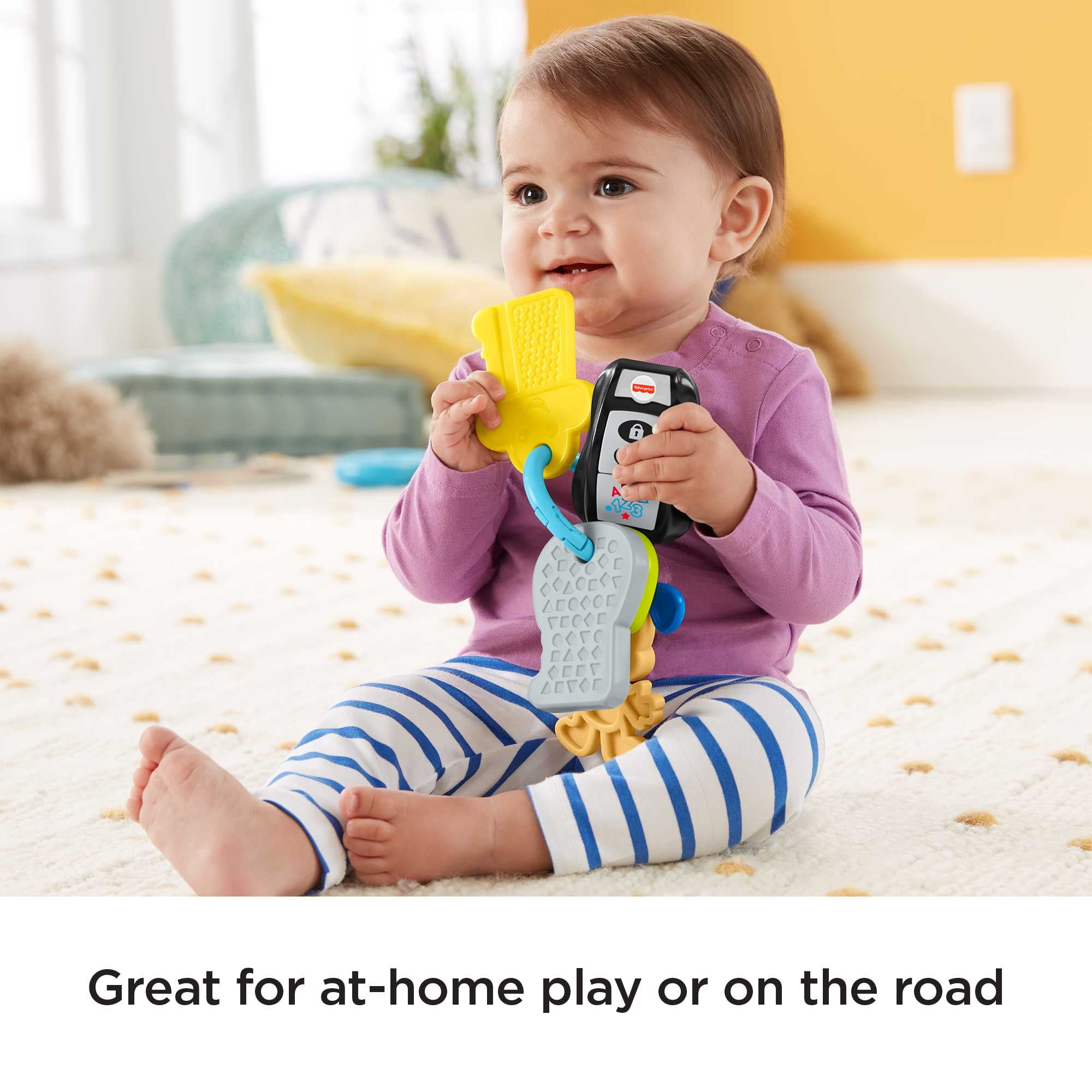 Fisher-Price Laugh & Learn Play & Go Keys Musical Learning Toy for Infant & Toddler