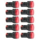 thumbnail image 4 of Lámpara de señal LED roja de alto brillo - 10PCS - AC/DC110V, 4 of 10