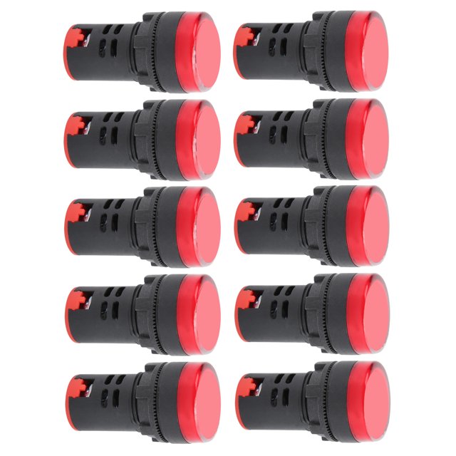 Lámpara indicadora LED, 10PCS AD16‑22DS Lámpara de señal LED de alto brillo Indicador LED Altamente recomendado
