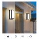 thumbnail image 5 of Aplique de pared para exteriores, aplique de pared LED impermeable, pasillo simple, balcón, lámpara de jardín moderna para villa de pared al aire libre (luz blanca-18W) Sailing Electrónica, 5 of 5