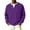 Purple, variant on Fabrcox Ribbed Knit Mens Long Sleeve Henley Shirts Button Up Mens V Neck T Shirts Big and Tall Sports Workout Athletic Shirt Men Black XL