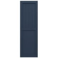 thumbnail image 5 of Ekena Millwork 18"W x 47"H True Fit PVC Farmhouse/Flat Panel Combination Fixed Mount Shutters, Starless Night Blue (Per Pair - Hardware Not Included), 5 of 8