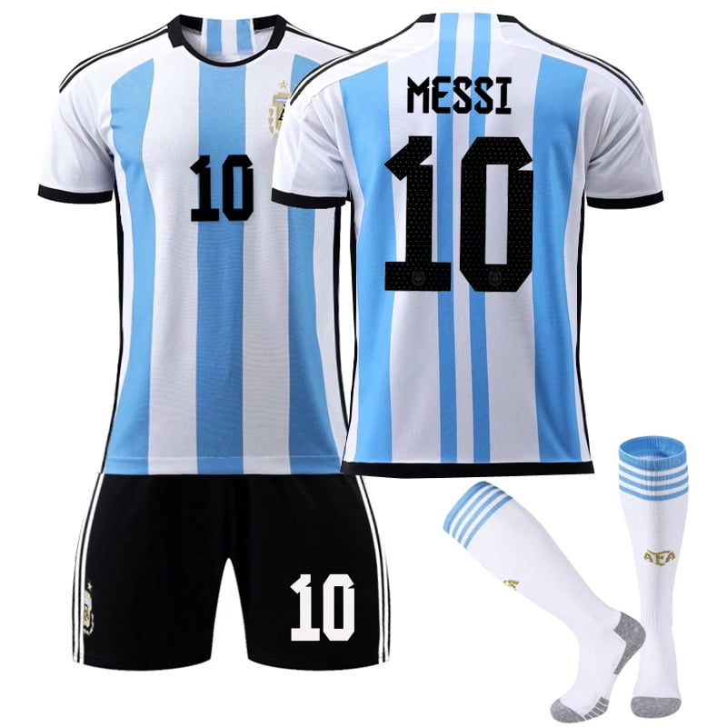 Geef energie Medicinaal zoet Argentina No.10 Messi Jersey (Size L), Argentina Soccer Jersey 2022, Messi  Shirt Short Sleeve Football Kit, Football Fans Gifts For Kids/Adult -  Walmart.com