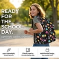 thumbnail image 5 of KUIFORTI Astronaut Print Bookbag and Lunchbox Set 4 piece Cool Kids Backpack with Pencil Bags Water Bottle Sleeve for Elementary School Back to School Essentials Gifts, 5 of 7