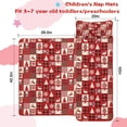 thumbnail image 5 of Red Christmas Patchwork Pattern Toddler Nap Mats for Kids Preschool,50"x20" Sleeping Mat Bag or Kids,Toddler Sleeping Bag,Toddler Nap Mat or Daycare, 5 of 6