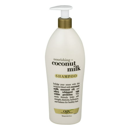 OGX Nourishing Coconut Milk Shampoo, 25.4 Oz (Best Natural Shampoo For Oily Hair)