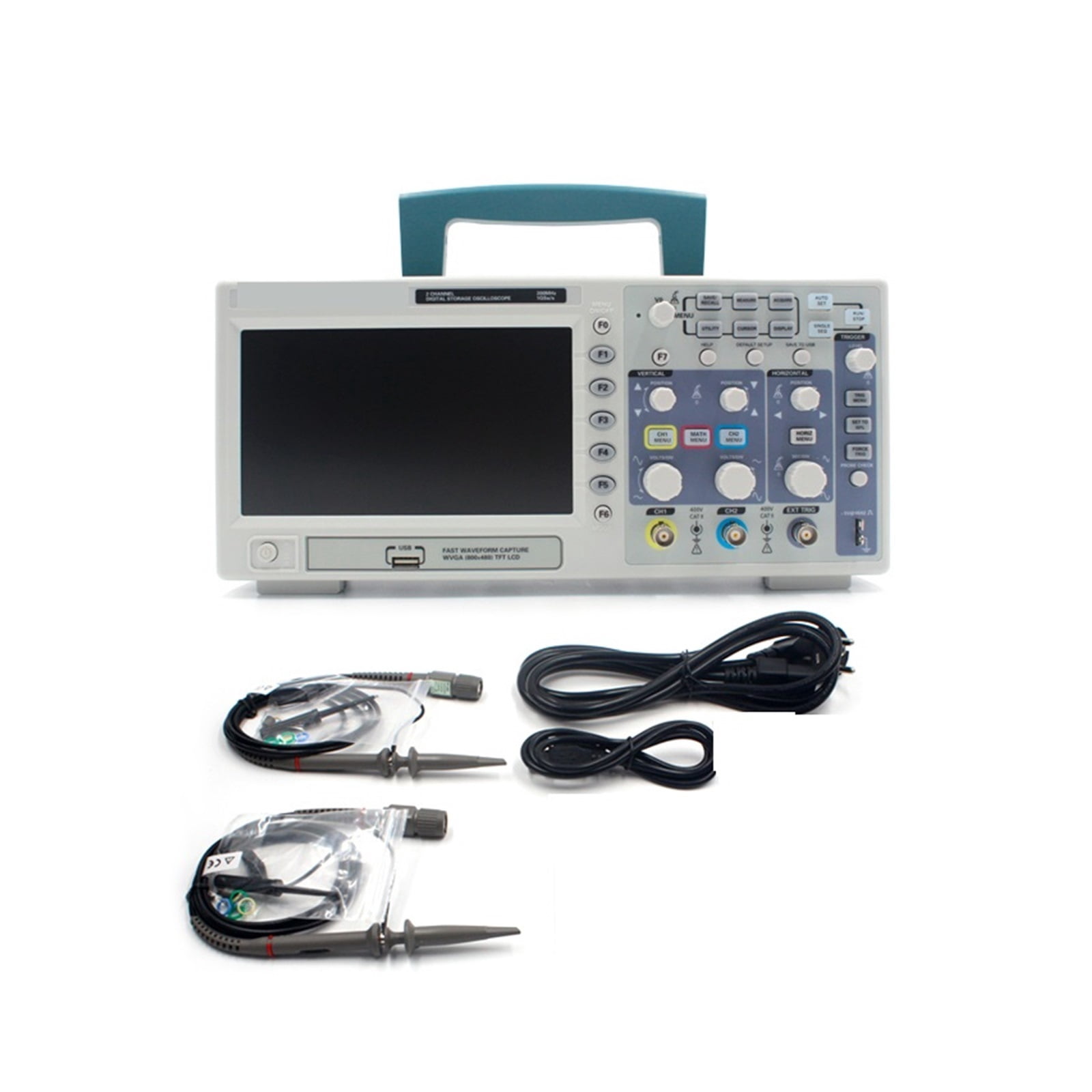 Digital Oscilloscope 200MHz bandwidth 2 Channels PC USB LCD Portable Osciloscopio Electrical Tools ,Professional Designed