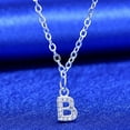 thumbnail image 3 of Meidiya 925 Sterling Silver Initial Alphabet Rhinestone Letters Pendant Necklace from A-Z,Best Gift for Woman Men and Birthday Great for Personalized and Custom Name Necklace, 3 of 8