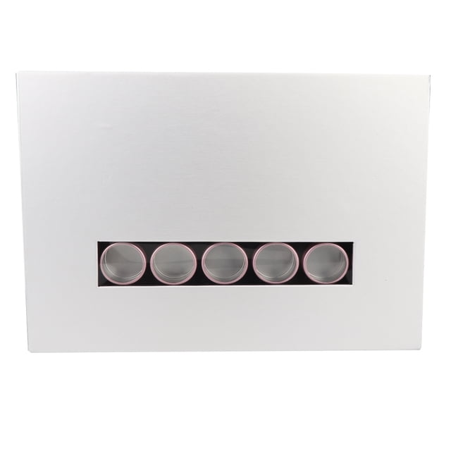 35 Slots Empty Nail Manicure Jewelry Storage Box Case Holder Nail Art Tips Nail Tools ContainerRose Gold + Silver