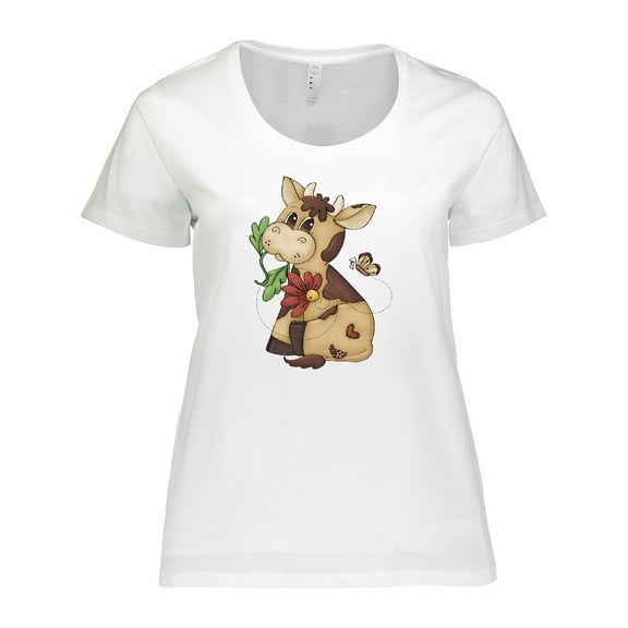 Inktastic Corky Cow Women's Plus Size T-Shirt
