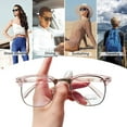 thumbnail image 5 of Fashion blu-ray glasses, computer/game/TV/telephone anti-blu-ray glasses for women/men - pink, 5 of 5