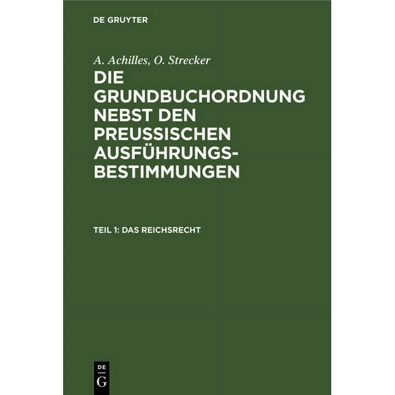 Das Reichsrecht, (Hardcover)