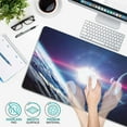 thumbnail image 5 of Planets & Nebula Space Extended Gaming Mouse Pad - 35.4x15.7in Large Desk Mat, Non-Slip Rubber Base, Stitched Edges, Perfect for Work, Game, Office, Home, 5 of 6