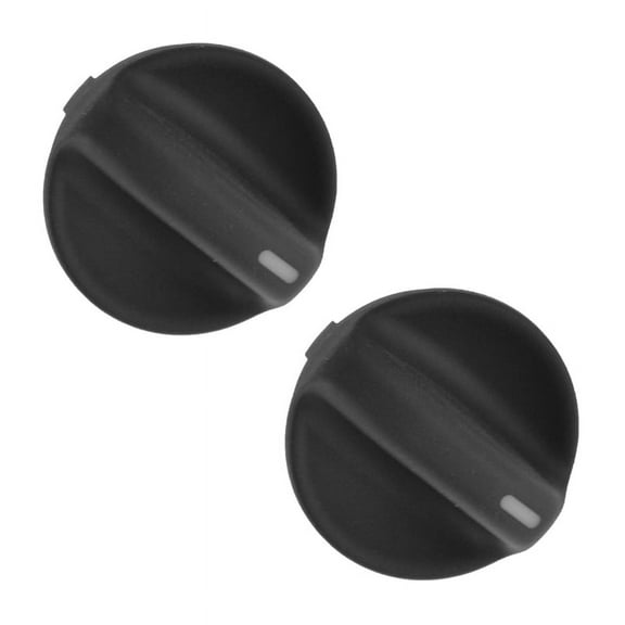 2X New Black Heater Control Knob Fan Speed Ac Temperature Knob for Accord 1994-97