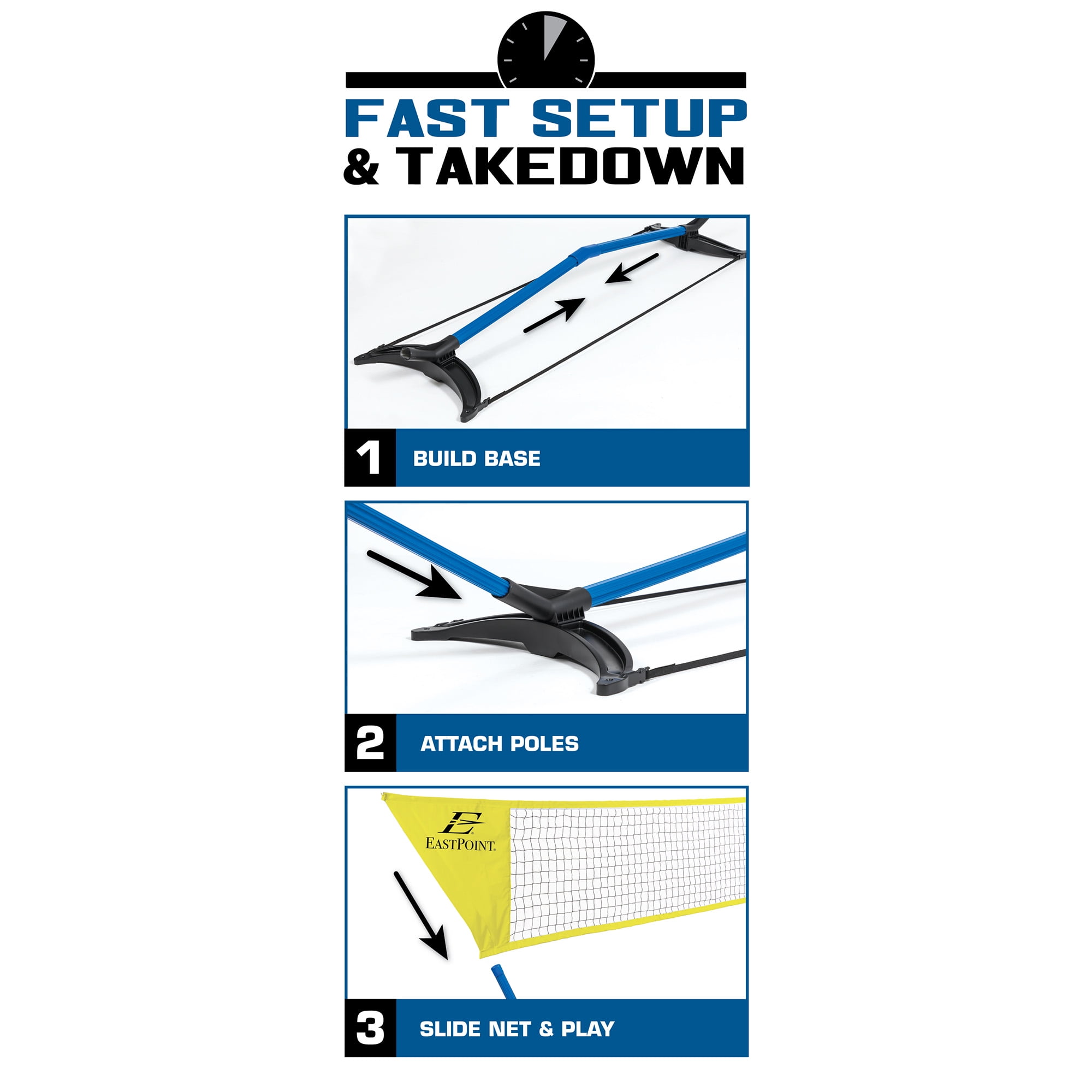 Eastpoint Easy Set Up Badminton Set (Unboxing, Set Up, Review) 