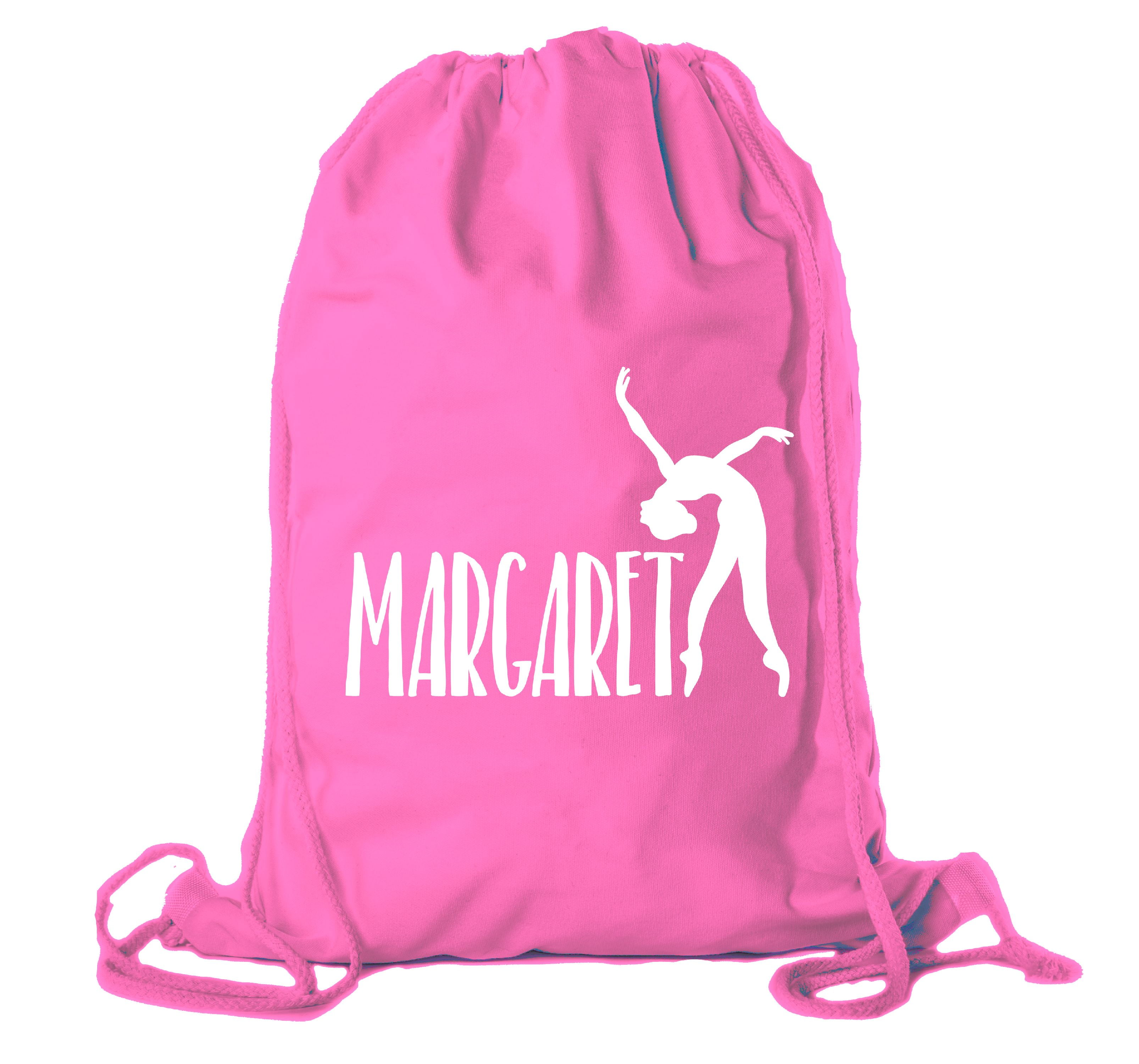 Personalized Dance Bags, Ballet Drawstring Backpack, Dance Backpacks