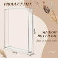 thumbnail image 2 of GHSDFBB 2 Pcs Acrylic Shadow Boxes Display Cases, Shadow Box Frame DIY Clear Acrylic Display Box Wedding Memory Box Dried Flower Shadow Box Picture Photo Frame for Valentine's Day Wedding(11x14', 2 of 6