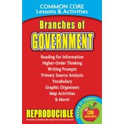 Common Core: Branches of Government: Common Core Lessons & Activities (Paperback)