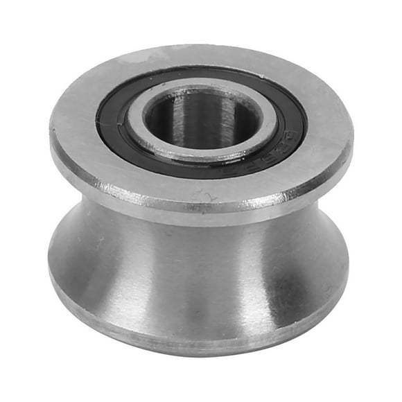 Pulley Bearing,U22 U Shaped Round Bottom Track Groove Pulley Bearing Sliding Rollers Bearing For Motors, Toys, Models, Instrumentation, Power Tools, Communication Equipment