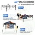 thumbnail image 6 of EAGLE PEAK 8x8 Slant Leg Lightweight Compact Portable Canopy w/ Backpack(Stars and Stripes), 6 of 8