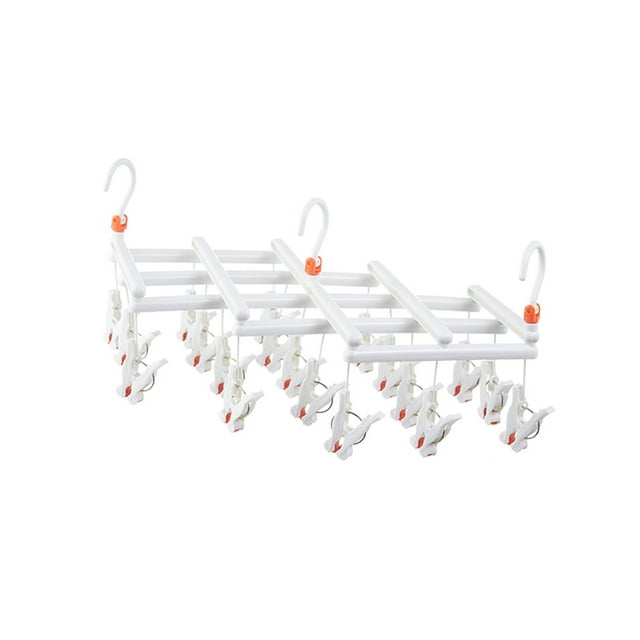 Drying Racks for Laundry Foldable Folding Multi-Head Drying Rack Clip Windproof Multifunctional Telescopic Drying Rack Clothes Drying Racks for Laundry Folding Drying Racks for Laundry