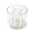 thumbnail image 1 of MesaSe Porte-Stylo Transparent 360 Degrés Tournant Grande Capacité 5 Compartiments Rangement Peu Encombrant Conteneur Multifonctions Bureau Organisateur Fournitures Scolaires, 1 of 7