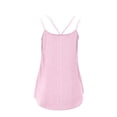 thumbnail image 4 of qolati Eyelet Tank Tops for Women Casual Sleeveless Scoop Neck Camisole Shirts Soft Loungewear Lightweight Pajamas Top Pink L, 4 of 6