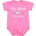 thumbnail image 3 of Inktastic My Aunt Loves Me Heart Boys or Girls Baby Bodysuit, 3 of 5