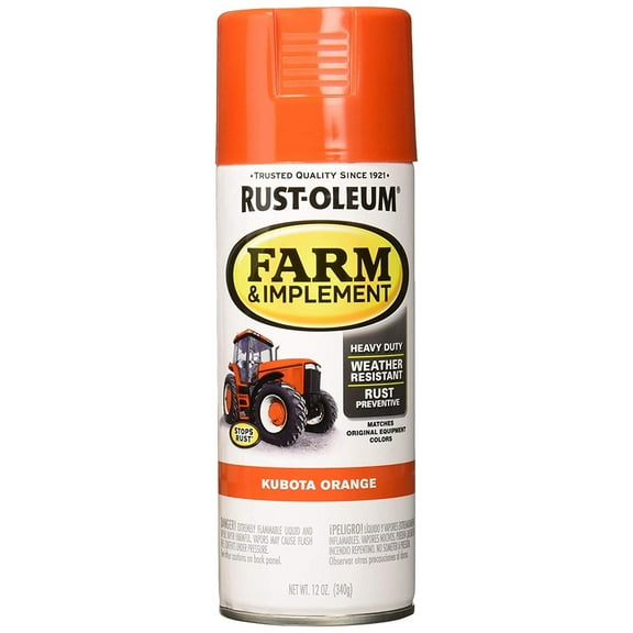 Rust-Oleum RUSTOLEUM Kubota Orange 12 oz Spray Paint