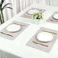 thumbnail image 7 of Unique Bargains Set of 6 Washable Placemats for Kitchen Dining Table Decor Gray, 7 of 7