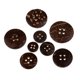 thumbnail image 4 of 100 Piezas, Tamaño Surtido, Botón de , Parte Trasera Plana forma forma forma , 4 Agujeros, Botones de , Manualidades para álbumes de Recortes Hugo Botones de cáscara de coco, 4 of 7