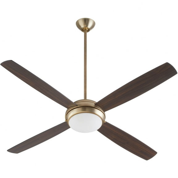 Quorum Lighting - Expo - 4 Blade Ceiling Fan with Light Kit In Contemporary