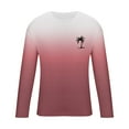 thumbnail image 3 of Men's Gradient Shirts Long Sleeve T-Shirts Casual Crewneck Ombre Tee Fall Fashion Athletic Sweatshirts Loose Pullover Graphic Tee Shirts, 3 of 4