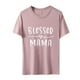 thumbnail image 4 of Blusa suelta estampada con cuello redondo y manga corta para mujer OAVQHLG3B Store  lin121212, 4 of 5