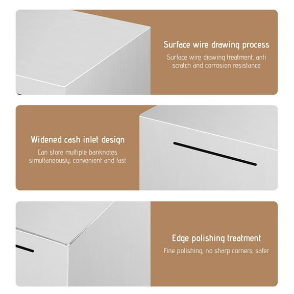 Specollect Adults Piggy Bank Must Break to Open Invulnerable Stainless Steel Piggy Bank for Adults Unbreakable Metal Piggy Bank for Cash Saving