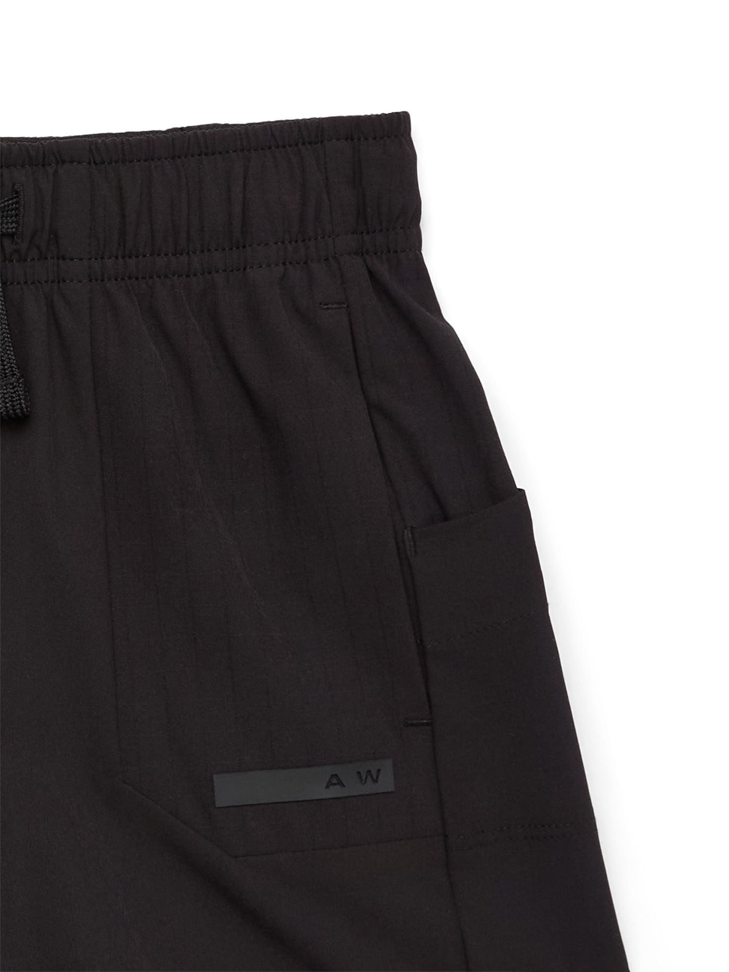Athletic Works Boys Woven Ripstop Shorts, Sizes 4-18 & Husky