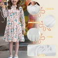 thumbnail image 6 of DISNIMO Cat Dress Girls Rainbow Dress Long Sleeve Flower Dress Kids Clothing Dresses with Collars for Girls Clothes 13-14 Years Old Dresses Childrens Skater Dress Youth Swing Dress with Button Front, 6 of 7