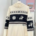 thumbnail image 4 of Mens Christmas Sweater - Autumn Winter Knitted Pullover Casual Warm Christmas Elk Pattern Sweater Cozy Men's Clothing, 4 of 5