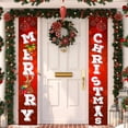 thumbnail image 4 of Bewildely 2 piezas de pancartas colgantes de Navidad, carteles de porche, decoración Vertical de cumpleaños para exteriores, ventana del hogar, adornos Kits de decoración para fiestas 16631 Bewildely HA010123-05B, 4 of 6