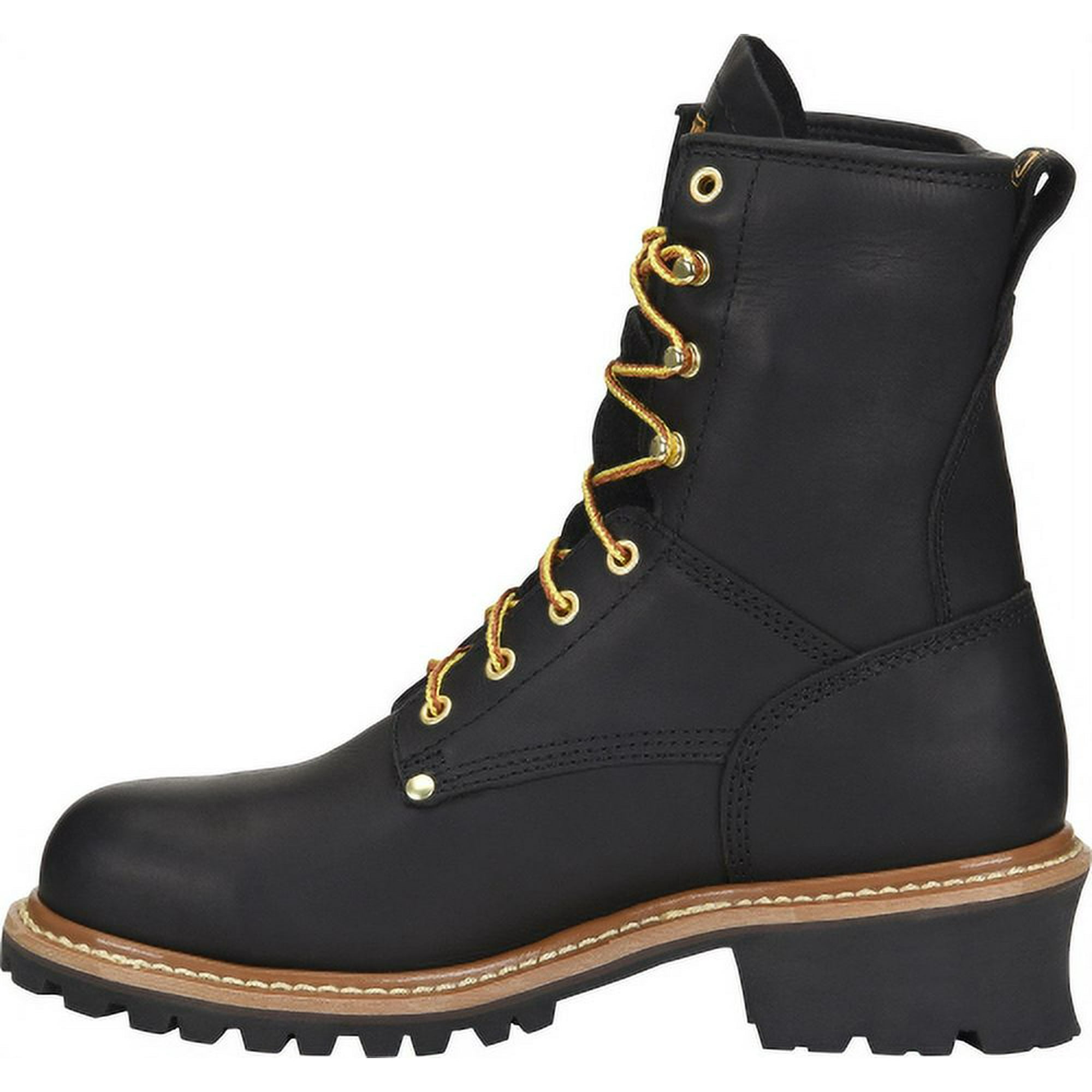 Carolina Men s 8 Elm Steel Toe Waterproof Logger Work Boot Black Ca9823 Black 9.5