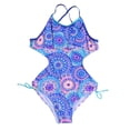thumbnail image 2 of DPTALR Maillot de Bain une Pièce Style Africain pour Filles Adolescentes, 2 of 6