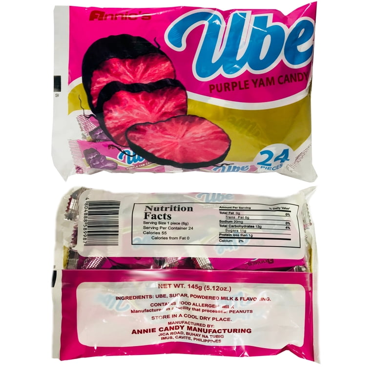 Annies Langka Jackfruit and Ube Purple Yam Candy Combo, 24 Pieces