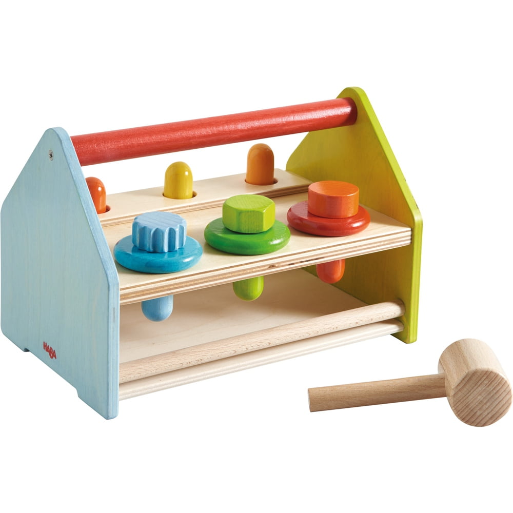 HABA Wooden Tool Box with 11 Accessory Pieces - Walmart.com - Walmart.com
