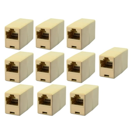 Usb 2.0 Cat5 Extender - Insten 10 X CAT5 RJ45 Network Cable Extender Plug Coupler Joiner Splitter Connector Adapter